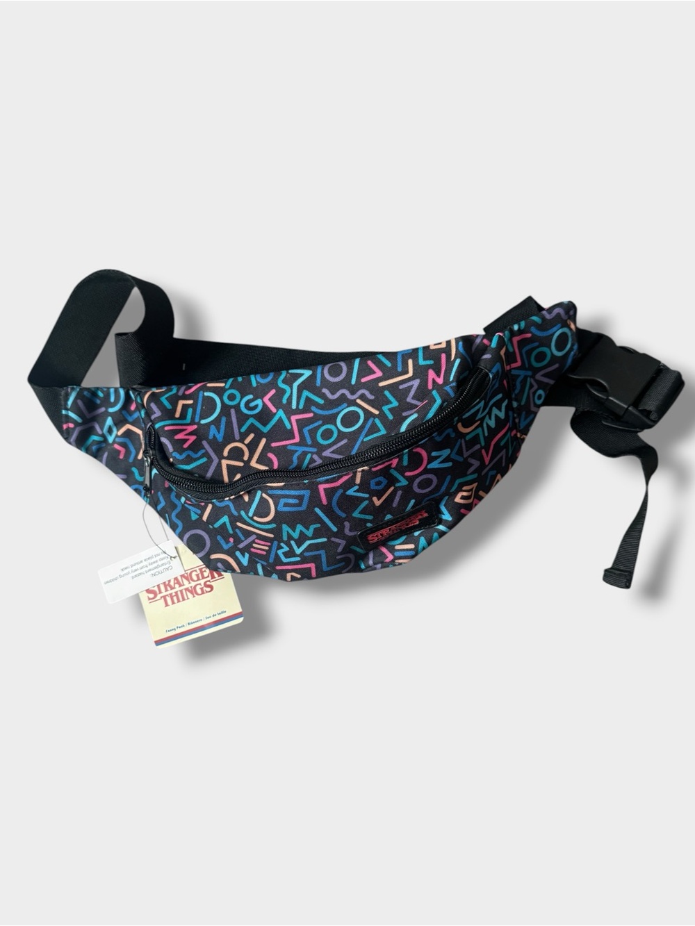 NEW Netflix Stranger Things Neon Pattern Waist Bag Fanny Pack - Unisex